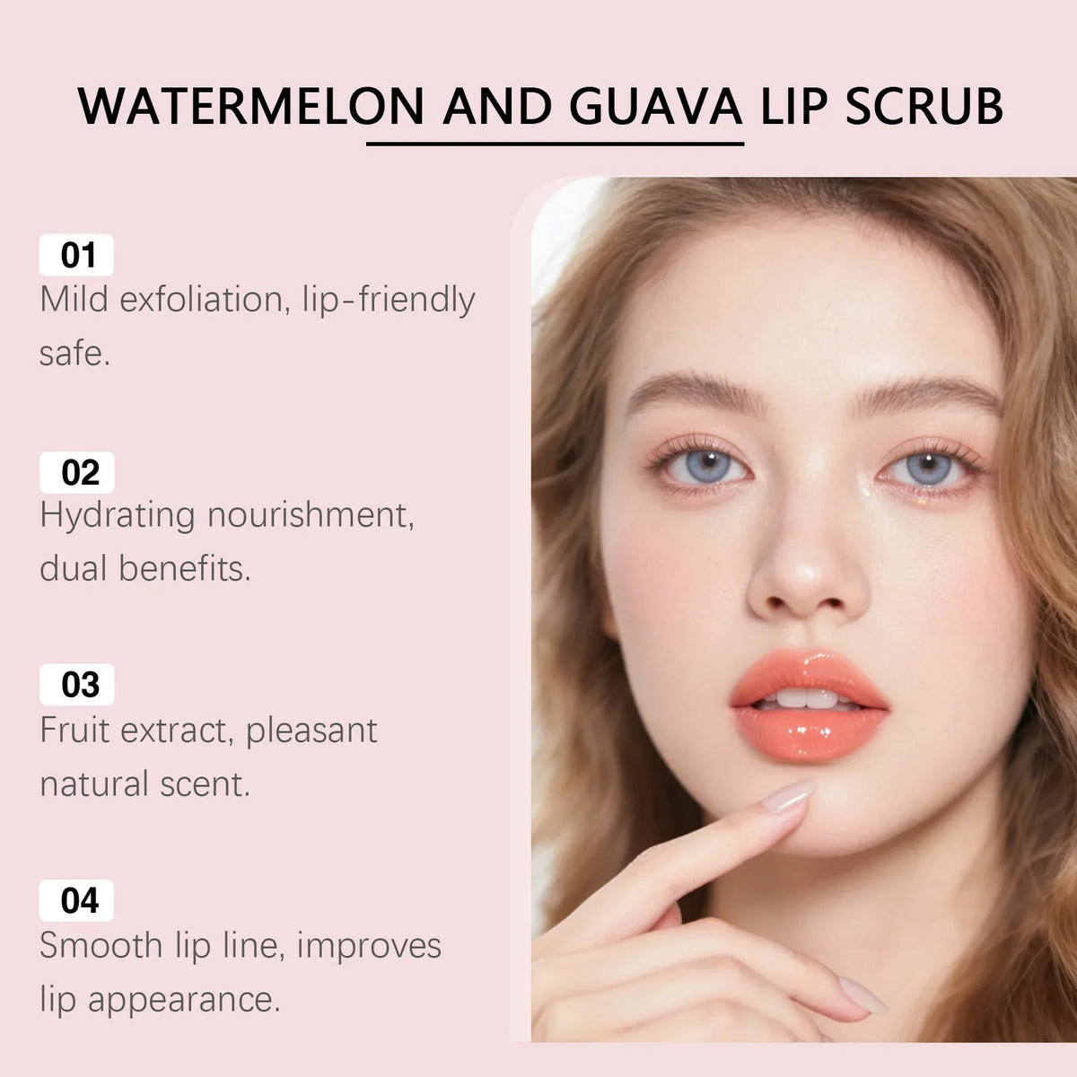 Viareline Watermelon Lip Scrub – Exfoliate & Moisturize Lips