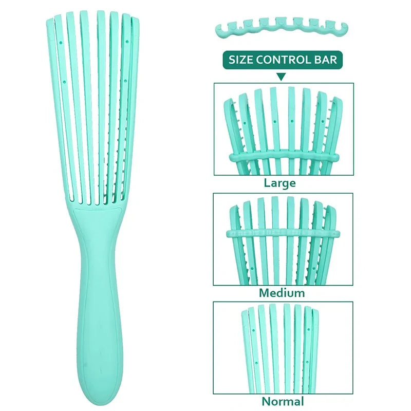 Hair Comb Detangling Brush Scalp Massage Detangler Curly Thick