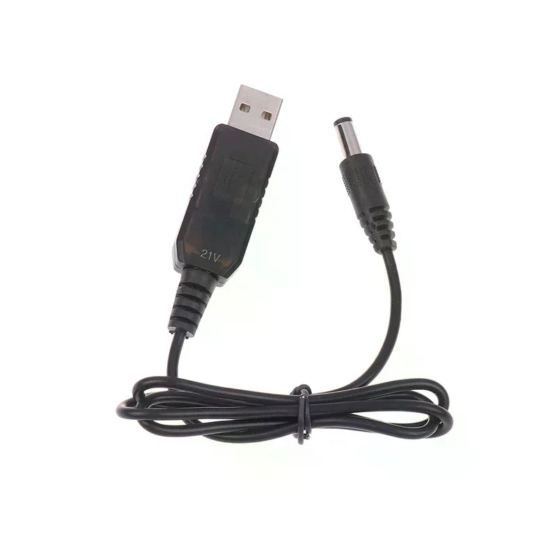 USB 5V 21V Boost Charging Cable Power Line DC Interface Lithium