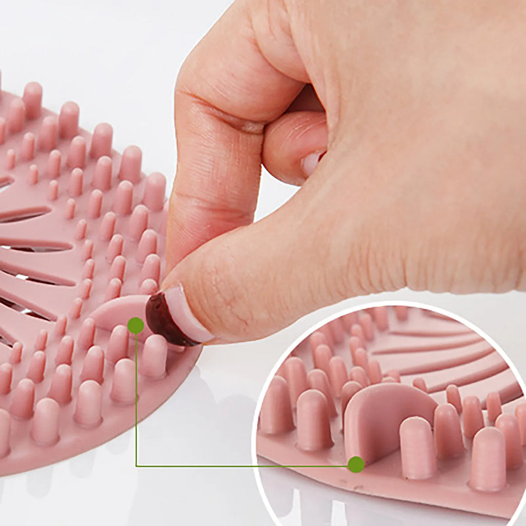 Silicone Hair Catcher Drain Strainer – Shower & Sink Stopper