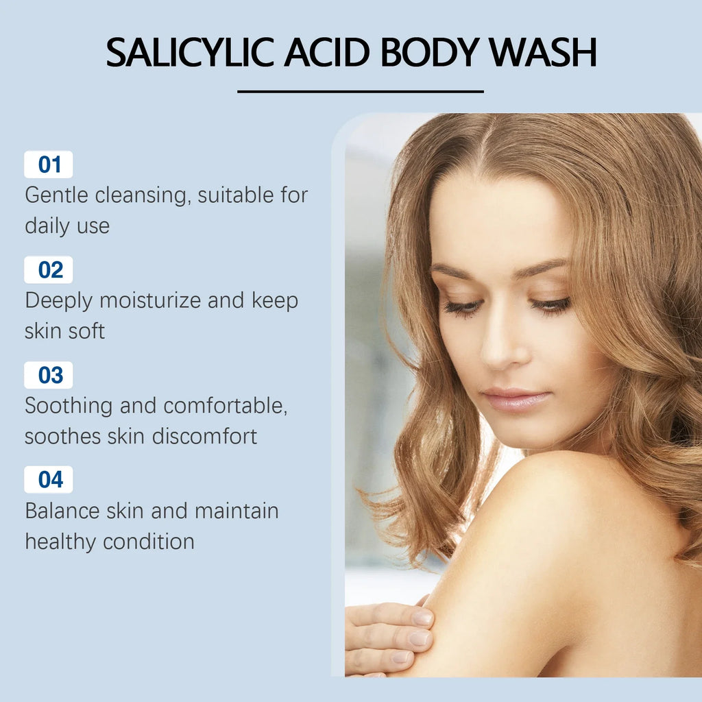 Salicylic Acid Body Wash – Exfoliating Pore-Refining Shower Gel