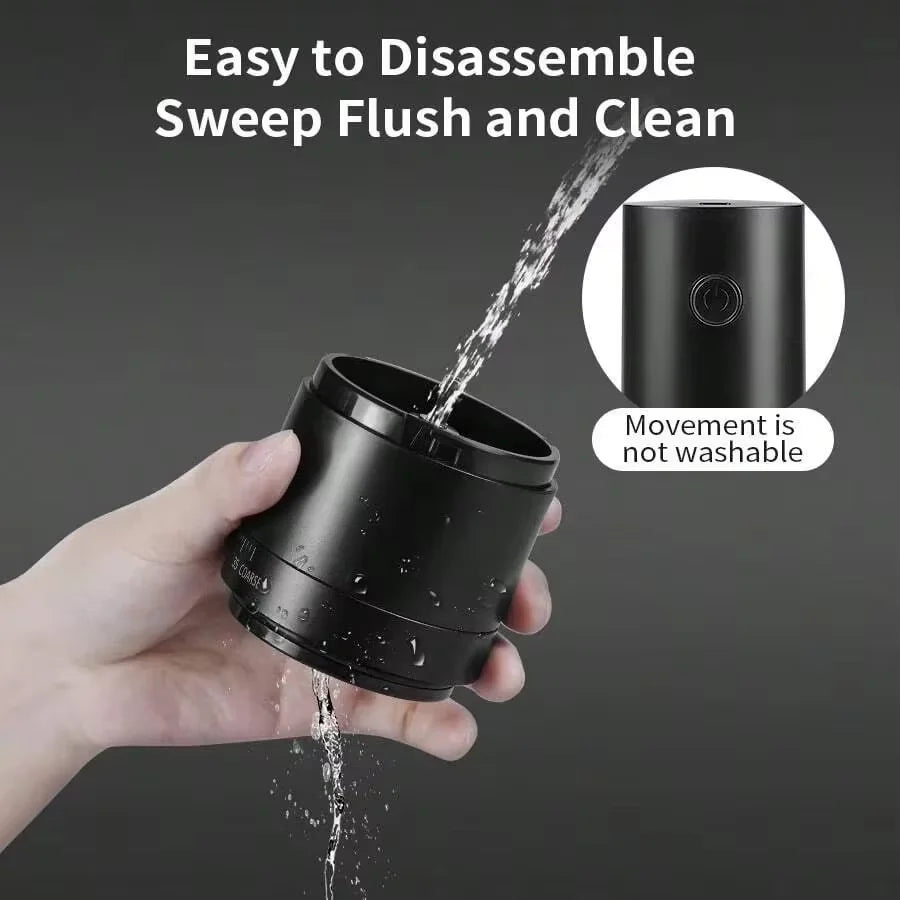 HOMEFISH Electric Burr Coffee Grinder | 38-Level Type-C Rechargeable