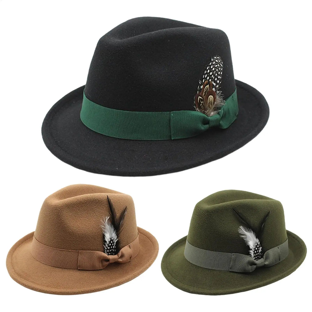 Oktoberfest Felt Hat – Beer Festival Costume for Men & Women
