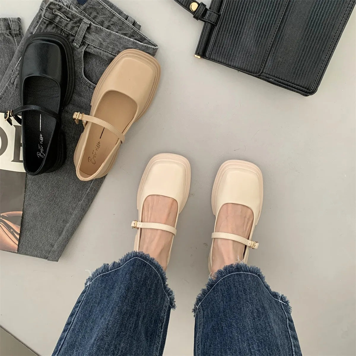 Women's Slip-On Oxford Flats – Preppy British Style Loafers