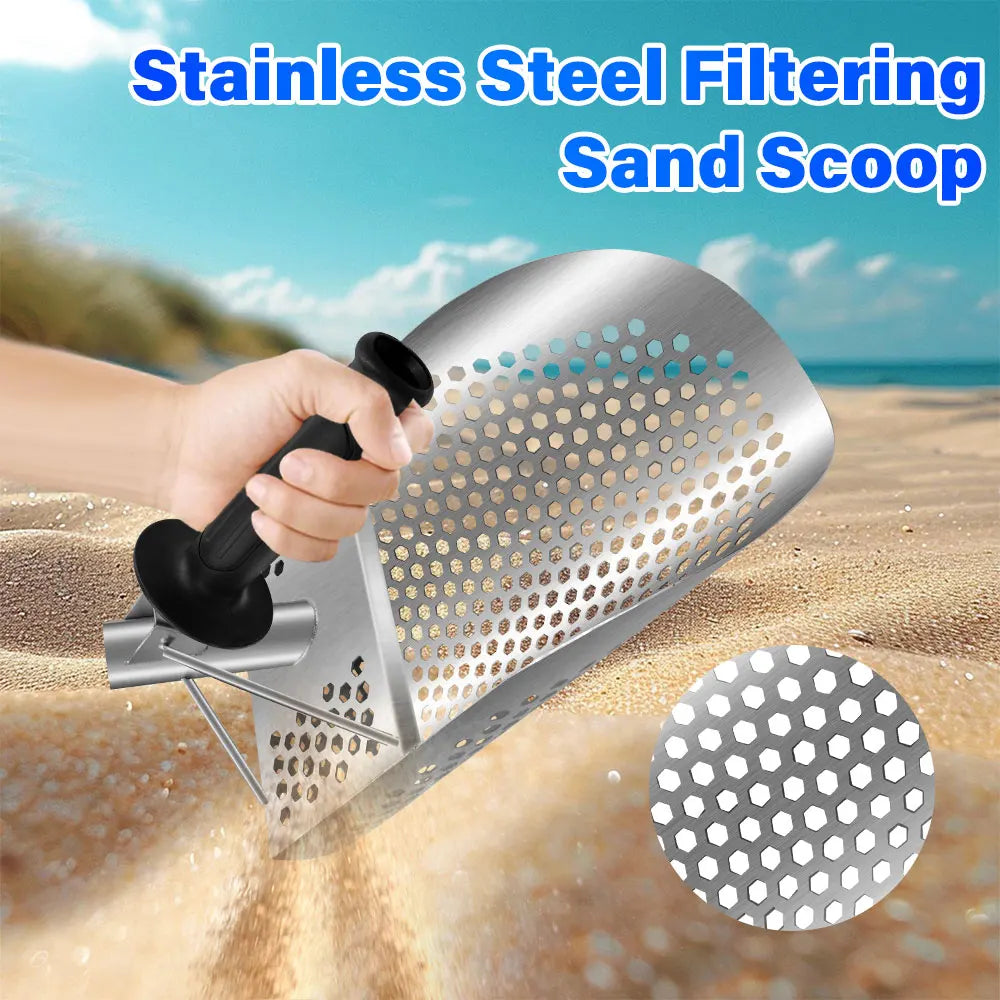 Protable Beach Sand Scoop Shovel Metal Detector Scoops Treasure