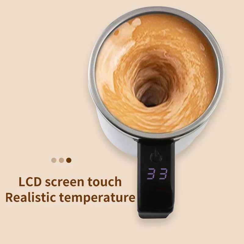 HOMEFISH 380ml Self-Stirring Mug | USB Rechargeable, IP67