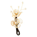 Vintage Gradient Glass Flower Hairpin for Hanfu | Hair Accessory