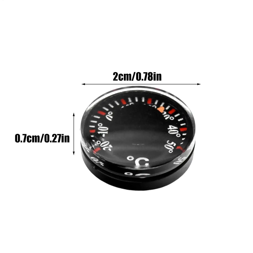 Mini Circular Dial Thermometer – Portable 20mm Car & Home