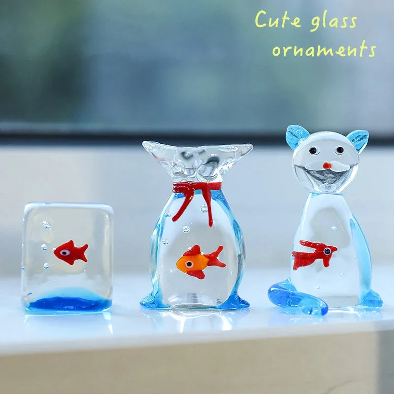 Handcrafted Glass Fish Figurine | Mini Pocket Fish Ornament