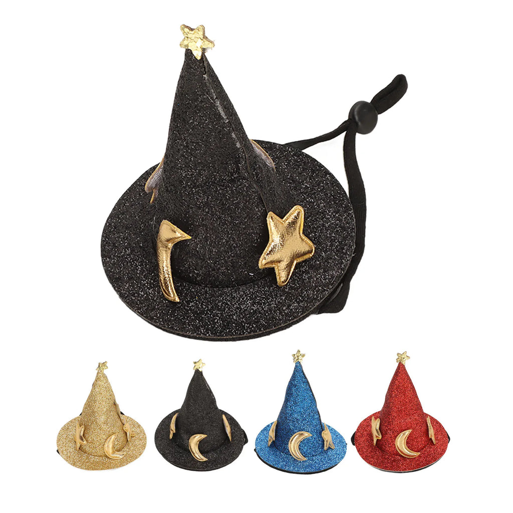 Hamster Hat Moon Star Pattern Hook Loop Small Animal Photo Prop
