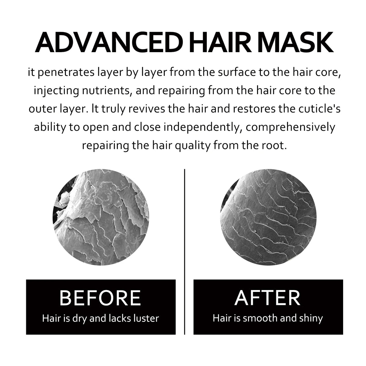 Eelhoe Keratin Hair Mask Cream – Repair Frizz & Split Ends