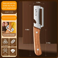Stainless Steel Vegetable Peeler with Wooden Handle