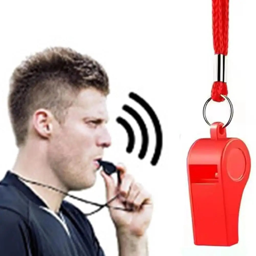 Loud Referee Whistle with Lanyard – Sports & Hiking (1/3/5 Pack)