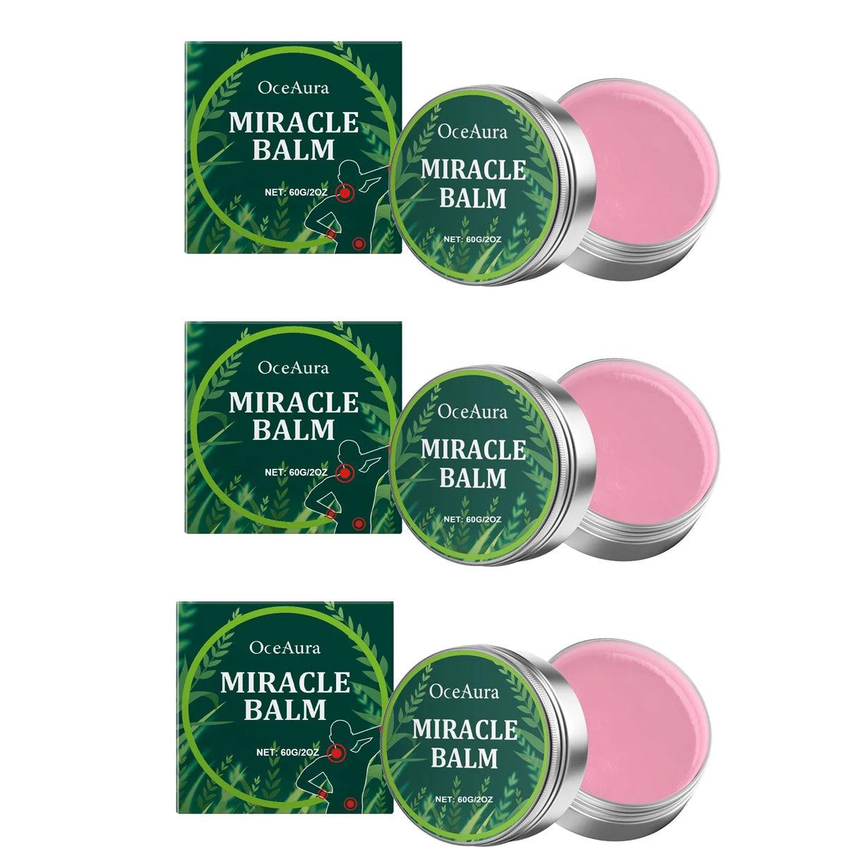 OceAura Leg & Joint Soothing Cream – Moisturizing Body Balm 60g