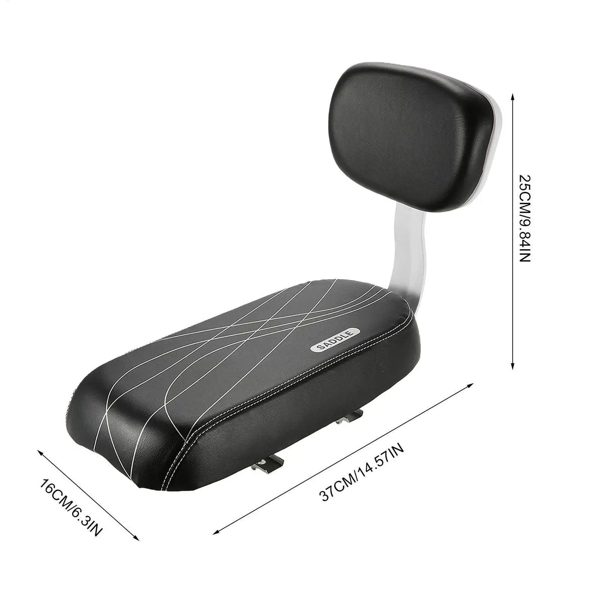 Child Rear Bike Seat with Armrest & Footrest – Universal Fit