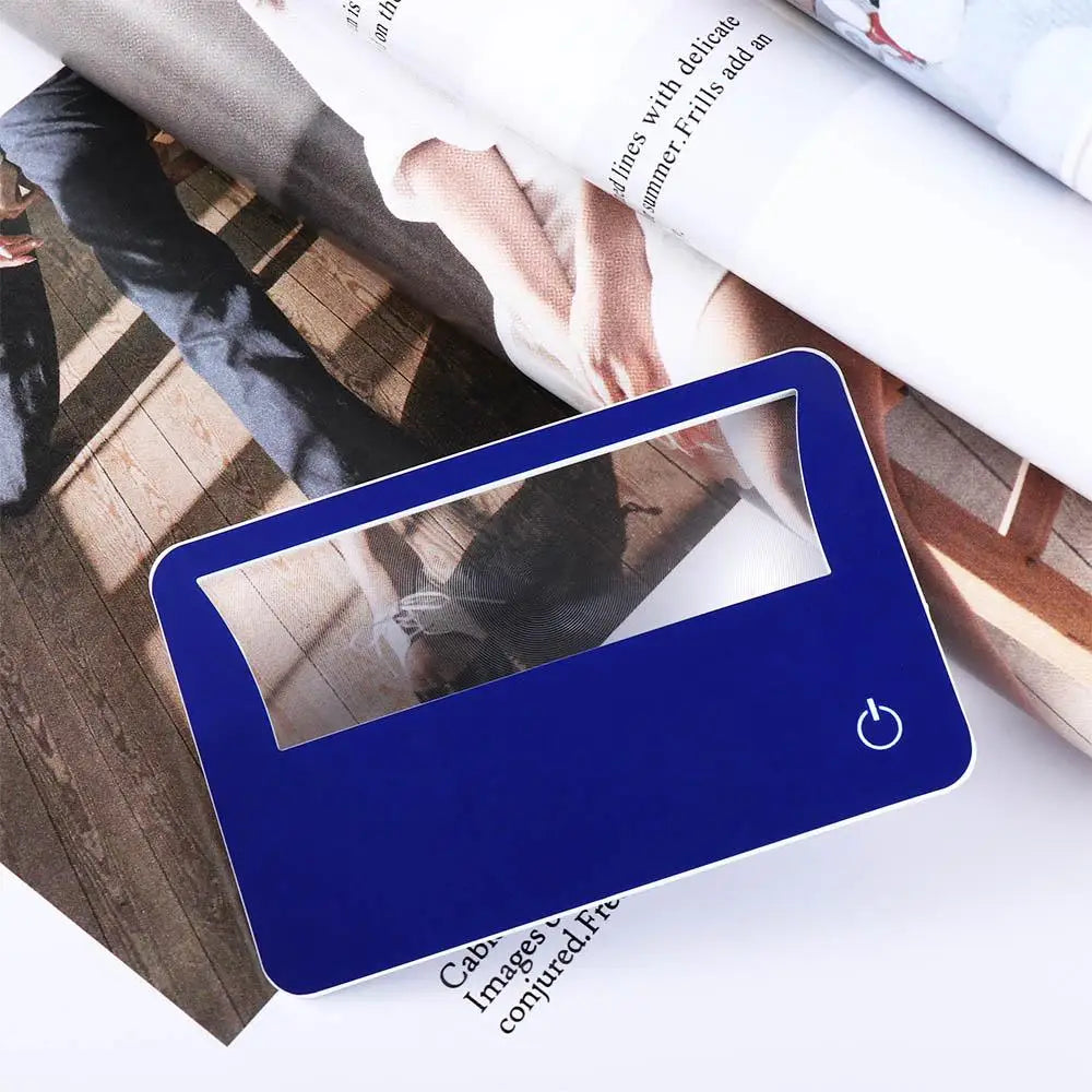 Credit Card 3X Magnifying Sheet Lens – Pocket Loupe Magnifier