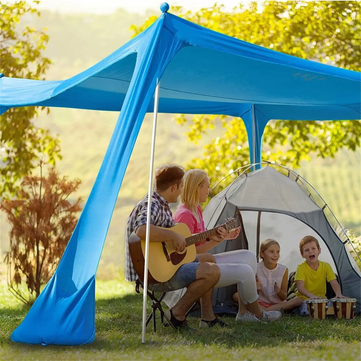 Portable Beach Canopy Sun Shade UV Protection & Storage Bag