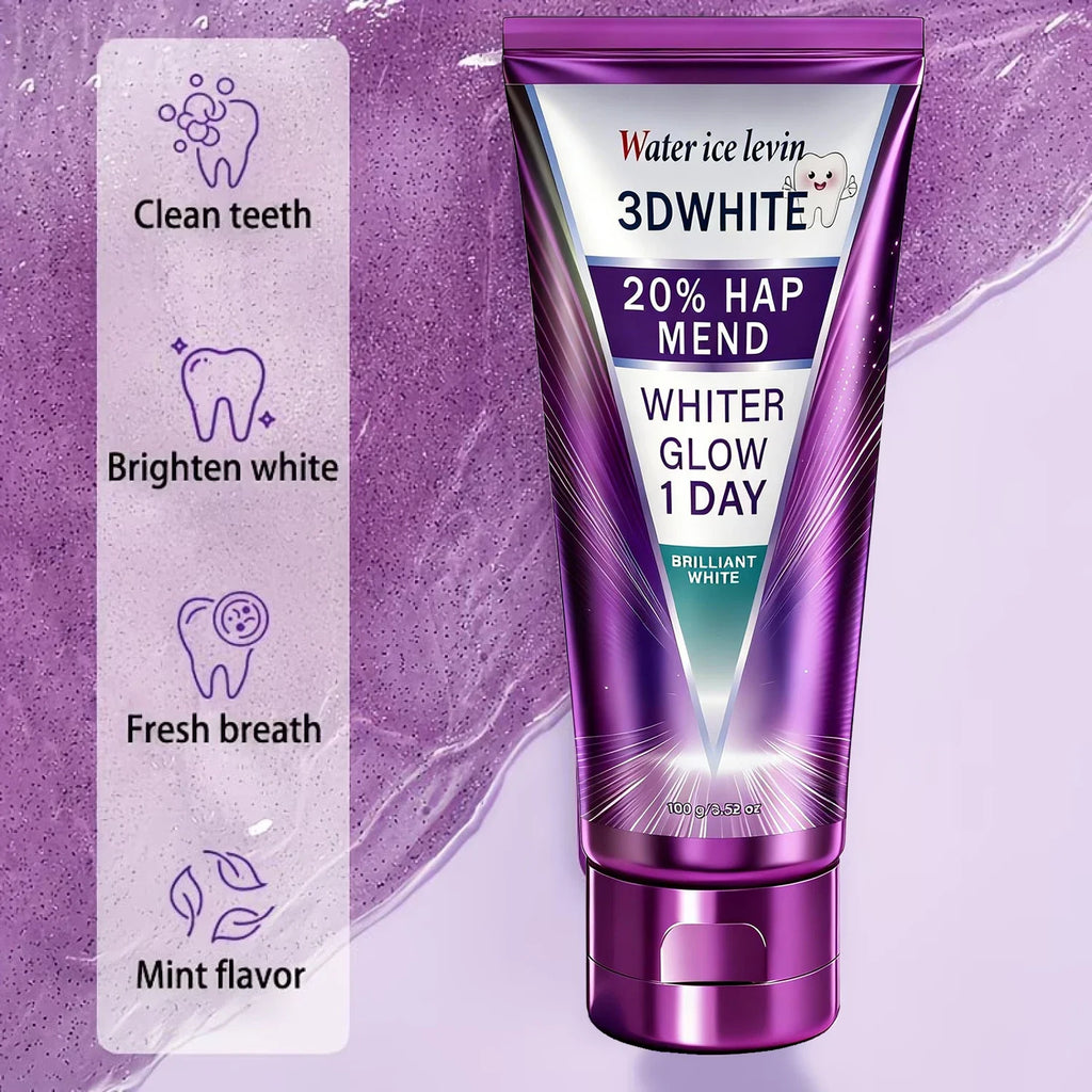 20% HAP 3D Whitening Toothpaste – Stain Removal & Enamel Care