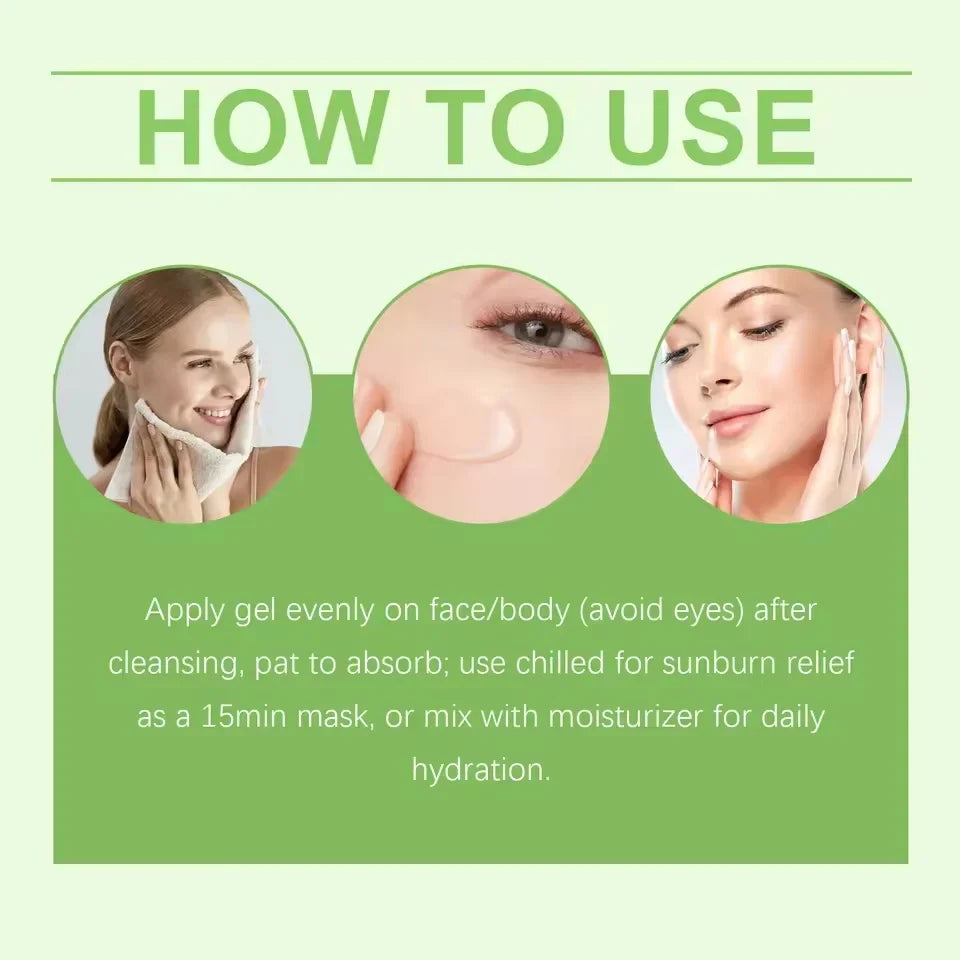 SADOER Aloe Vera Gel – Hydrating Moisturizer for Face & Body