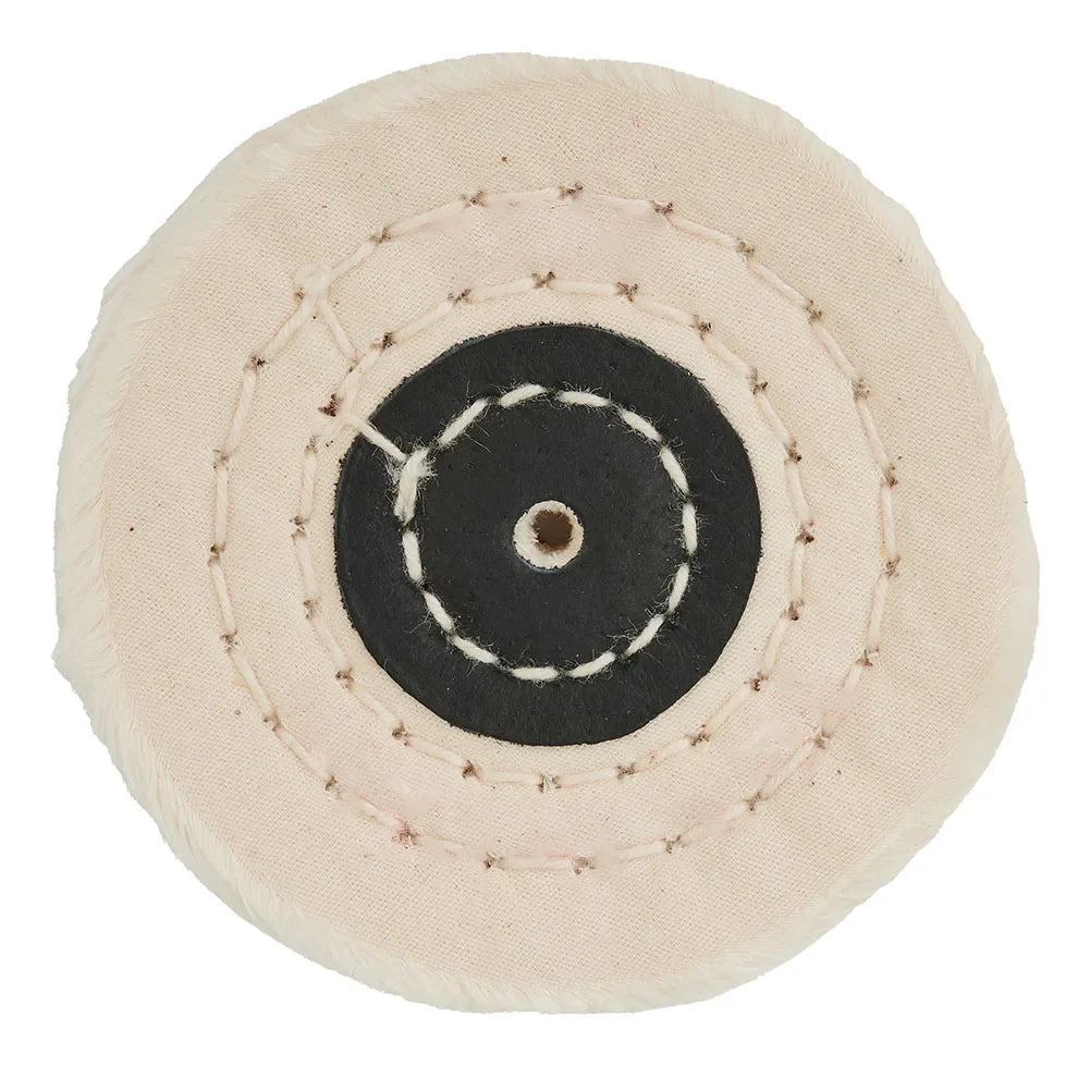 50- White Cotton Lint Cloth Buffing Wheel Gold Silver Jewelry Mirror