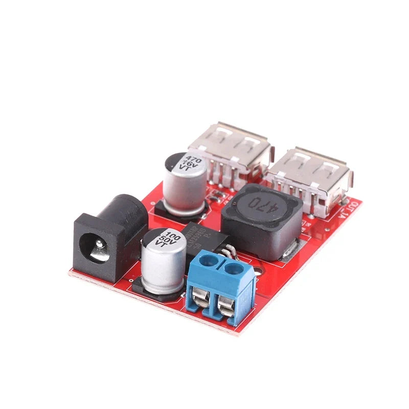 DC-DC Step-Down Converter 9V–36V to 5V 3A Dual USB Power Module