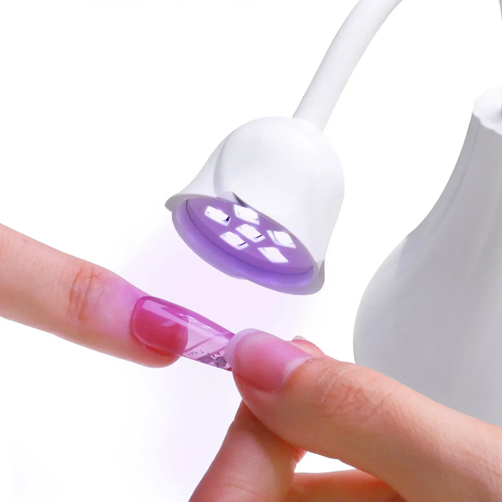Portable Rechargeable LED UV Nail Lamp – Rose Gel Dryer