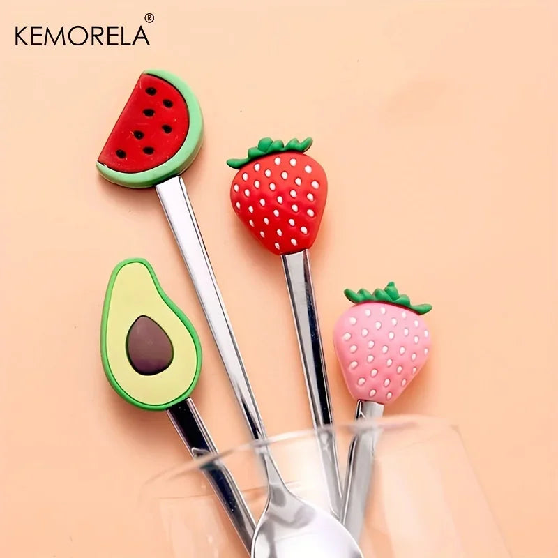 4-Piece Stainless Steel Cutlery Set – Spoons & Fruit Fork
