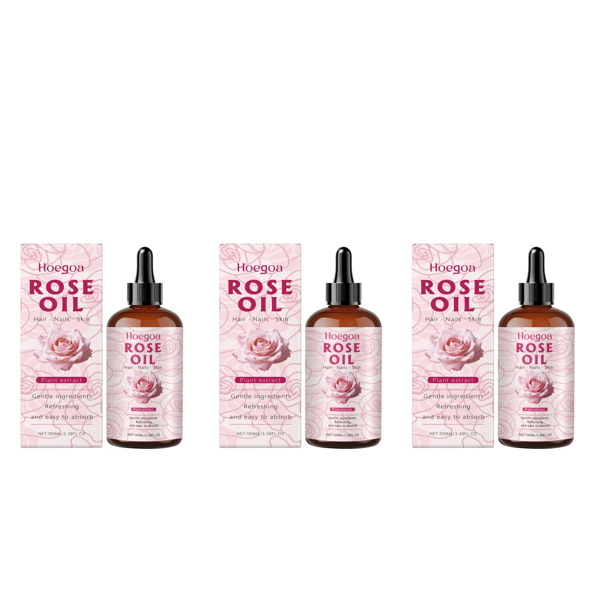 HOEGOA Rose Oil Face Serum – Anti-Aging & Brightening 100ml