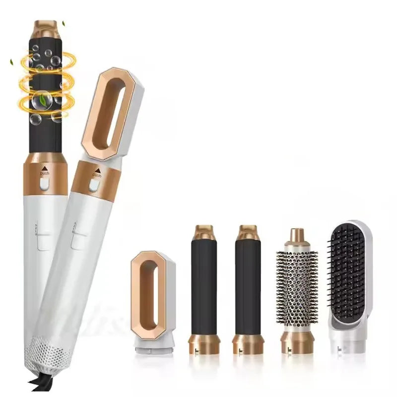 5-in-1 Hair Dryer Curling Iron Hot Air Styling Set | 1000W