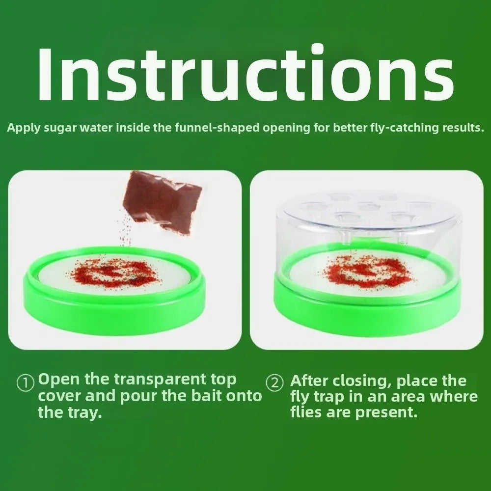 7-Hole Automatic Fly Trap – Reusable Non-Toxic Fly Catcher