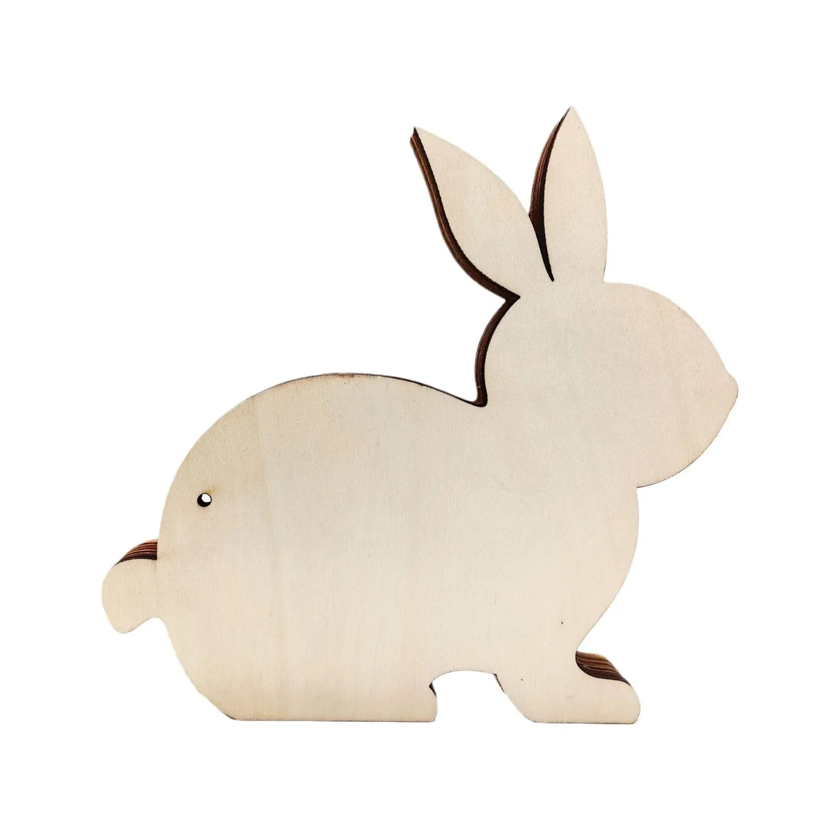 Easter Wooden Crafts Luminous Colorful Rabbit Lighting Ornaments Home