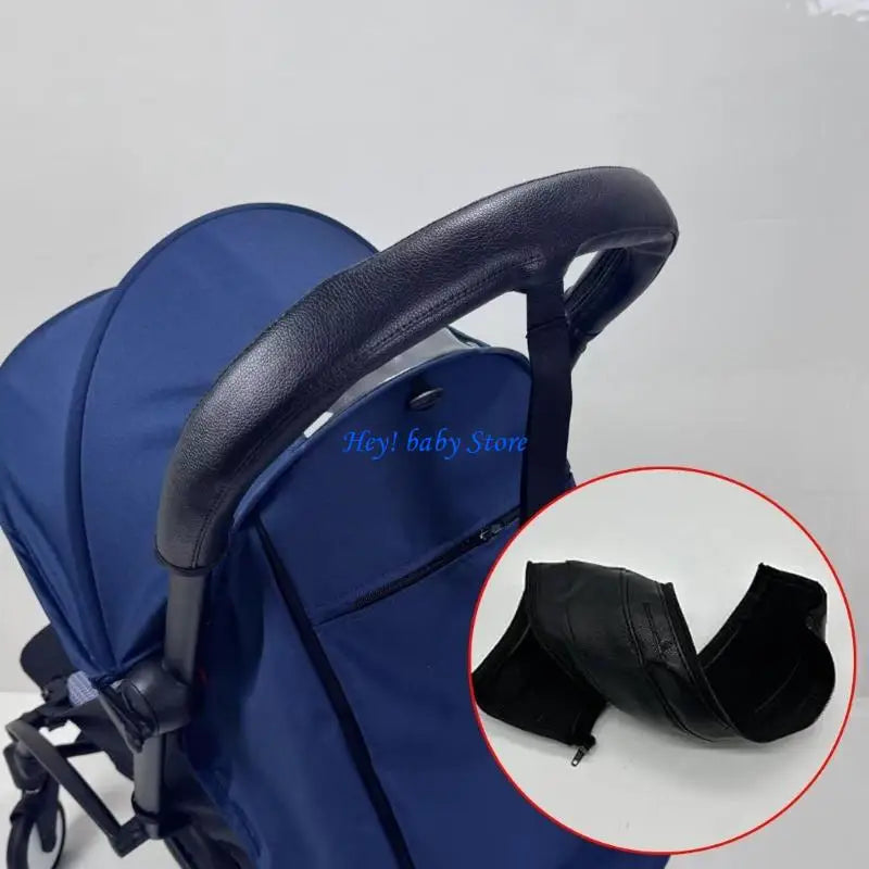 Universal Stroller Handle Cover | Anti-Slip PU Leather Grip