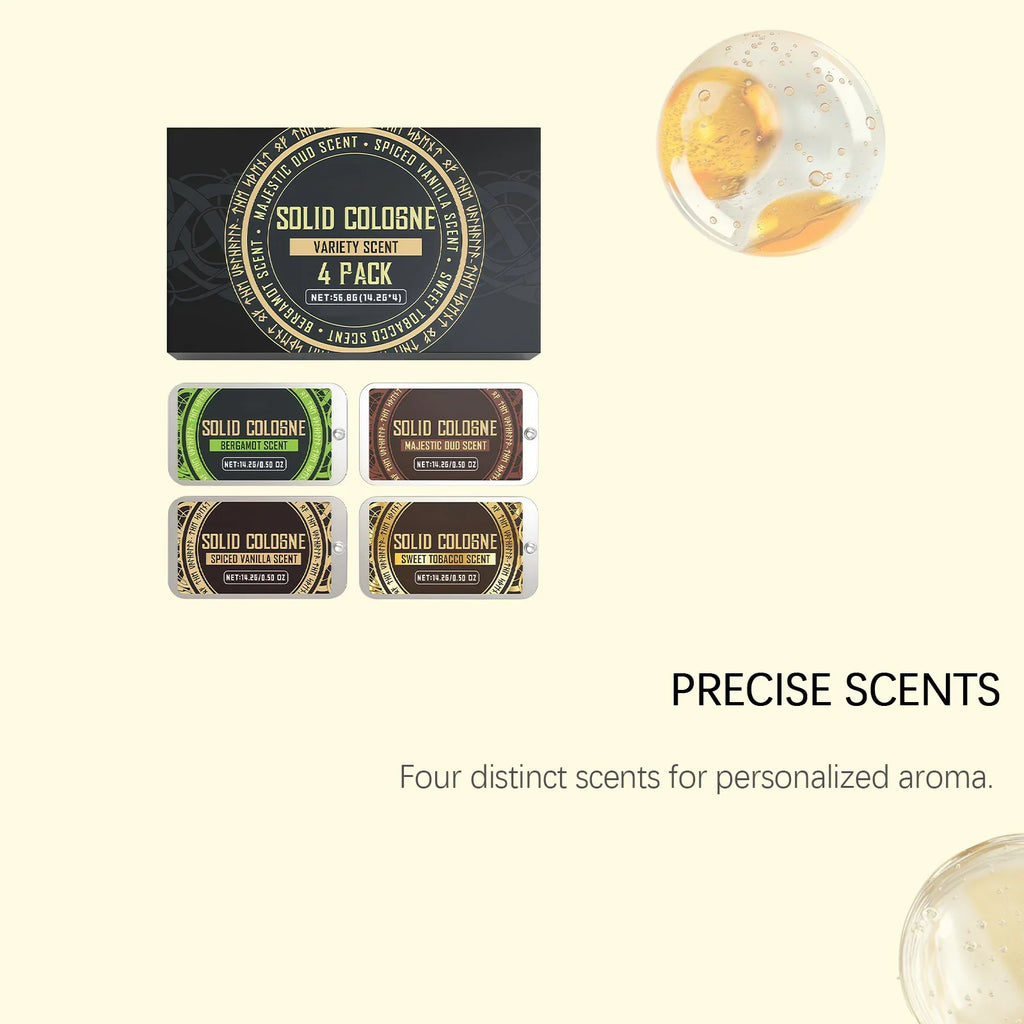 Men's Solid Fragrance Balm | Fruity Woody Portable Scent