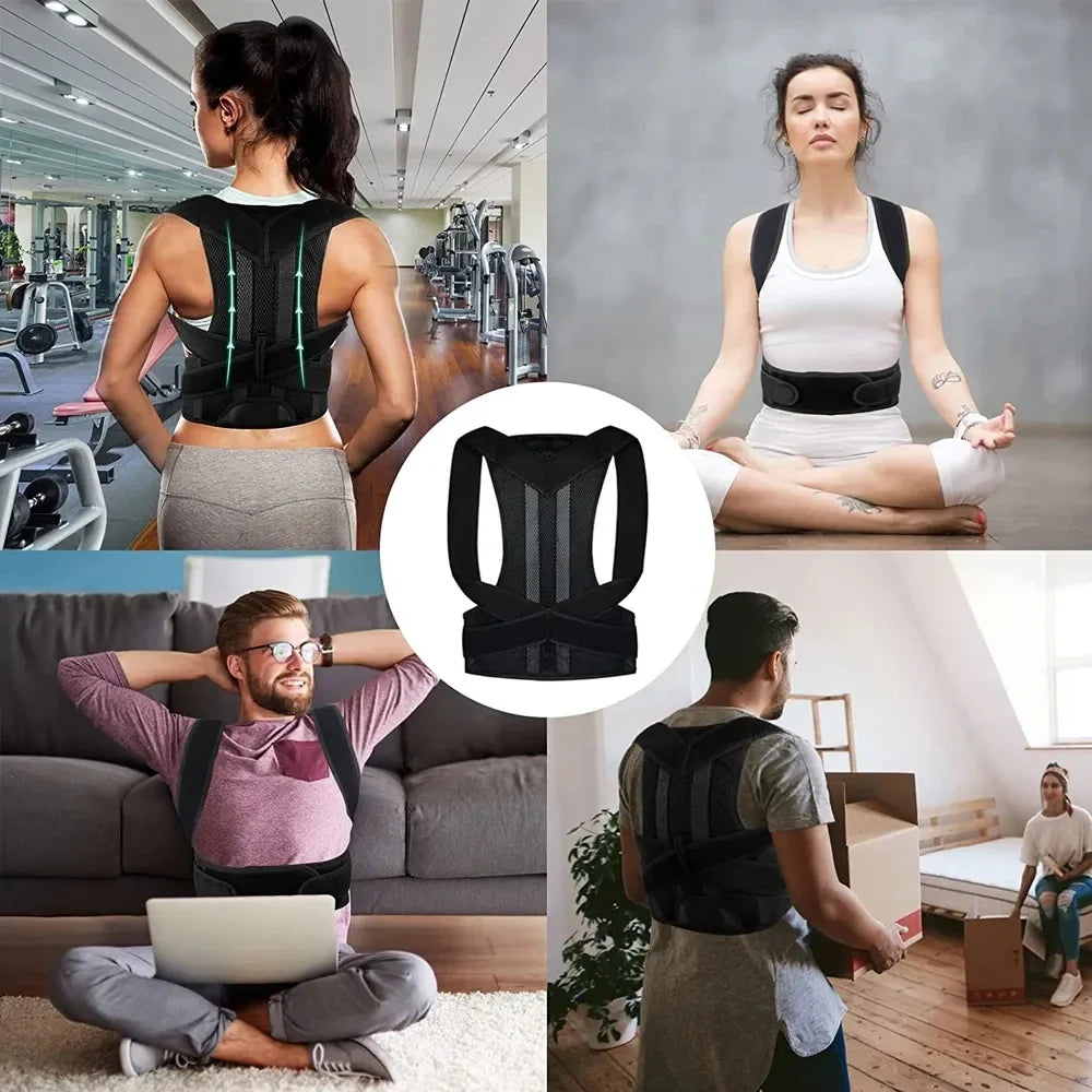 Back Brace Posture Corrector – Lumbar & Shoulder Support