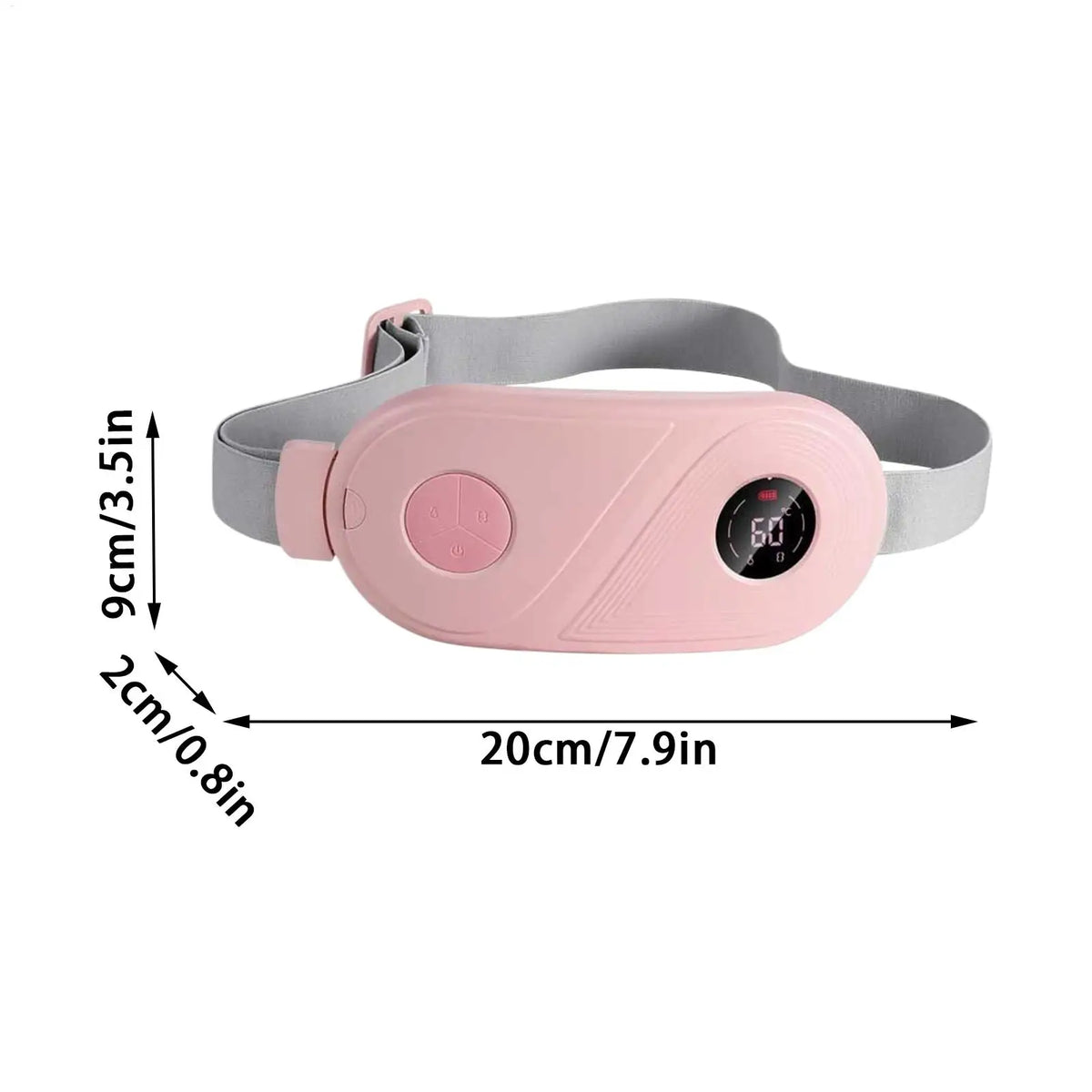 Cordless Vibrating Heating Belt – Back, Abdomen & Waist Wrap