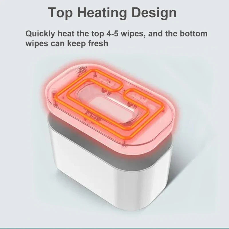 Baby Wipe Warmer | Digital Display & Adjustable Temp, USB