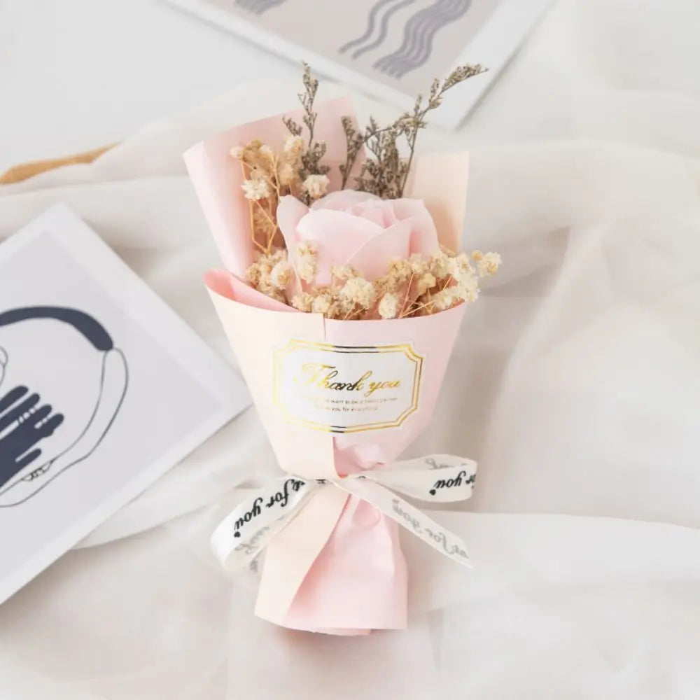Lifelike Soap Rose Bouquet | Artificial Eternal Roses Gift