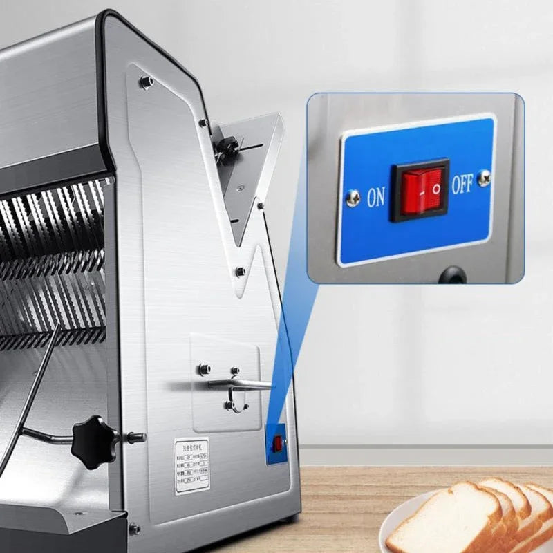 Commercial Electric Bread Slicer | Stainless Steel | 31 Slices