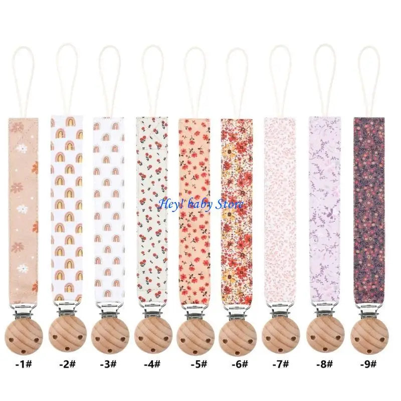 Flower Teether Pacifier Clip Chain for Baby Boys & Girls