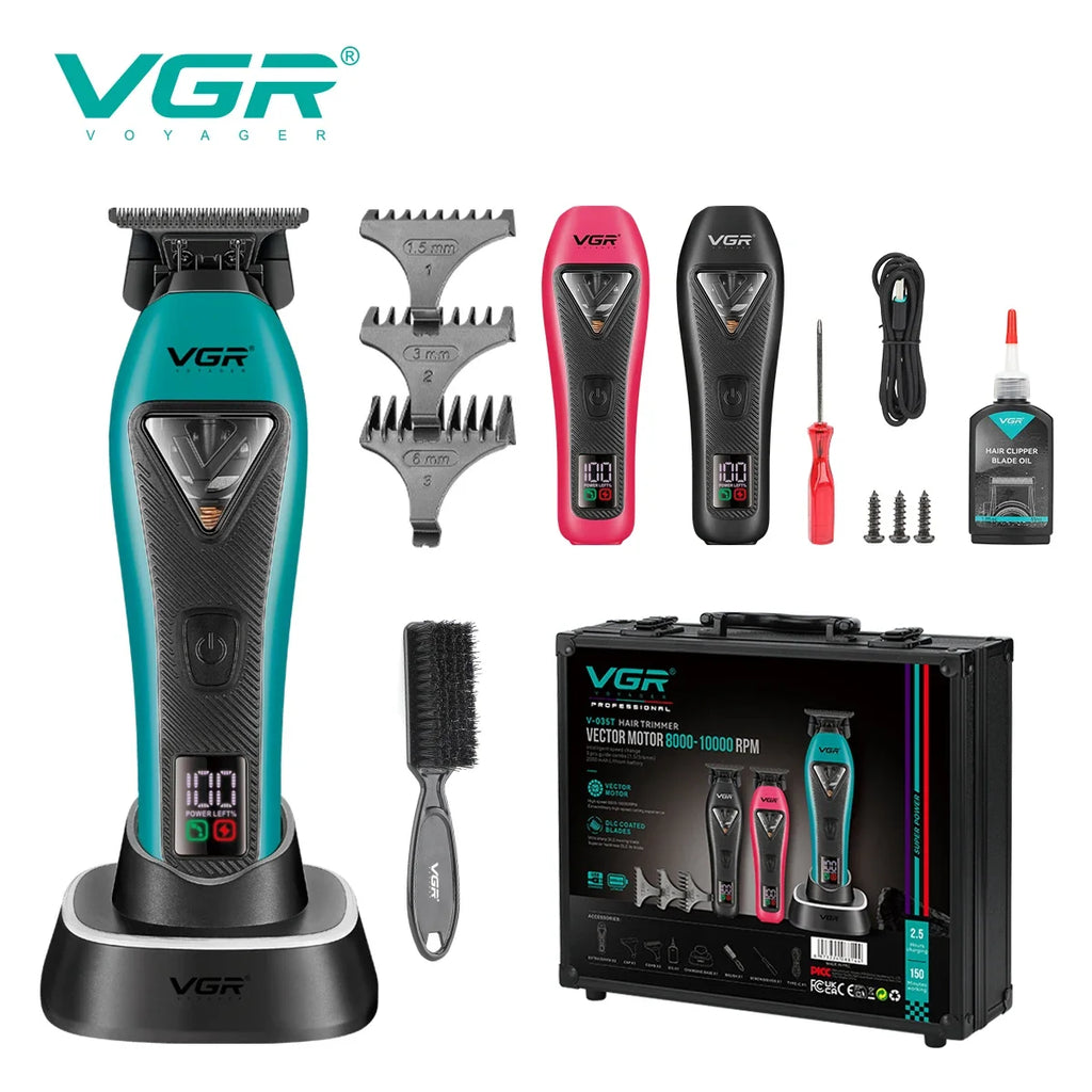 VGR V-035T Electric Hair Clipper & Trimmer Set | 150-Min Battery