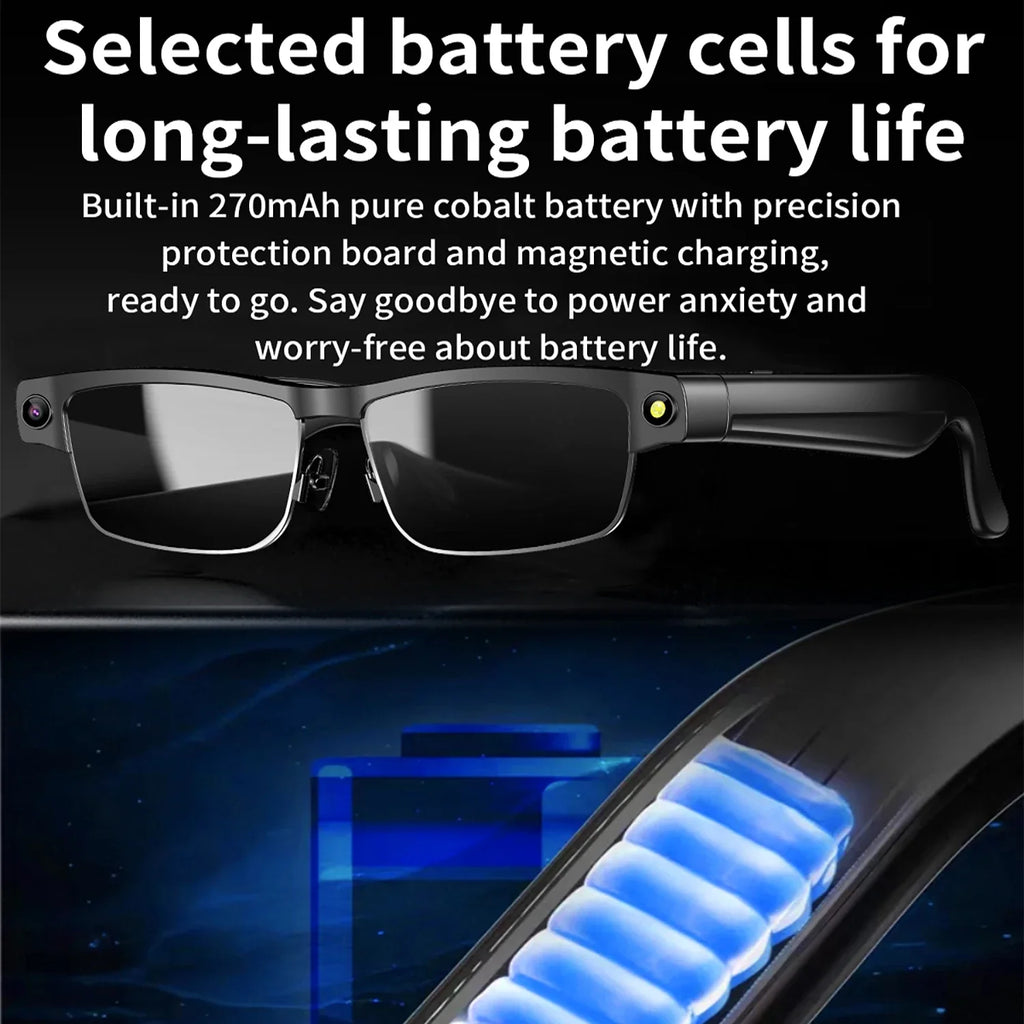 Smart Translate Glasses Bluetooth Call Music Voice Assistant Control