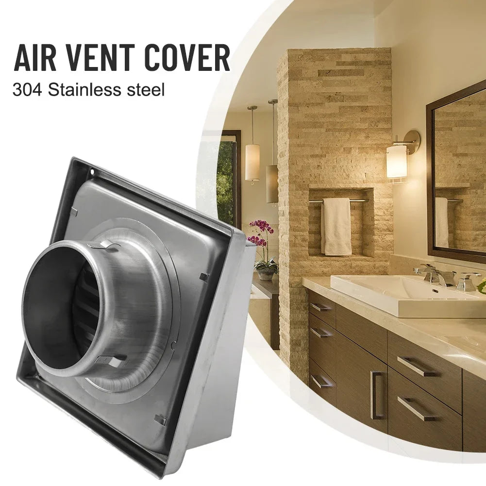 100mm Stainless Steel Air Vent Cover – Kitchen & Cooker Hood