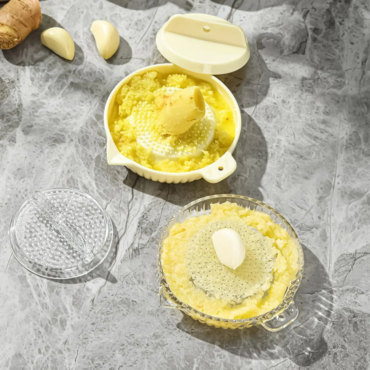 Manual Rotating Garlic Grater | Multi-Purpose Kitchen Tool