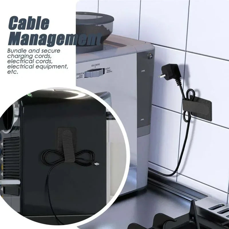 Reusable Cable Ties – Self-Adhesive Cord Organizer Straps