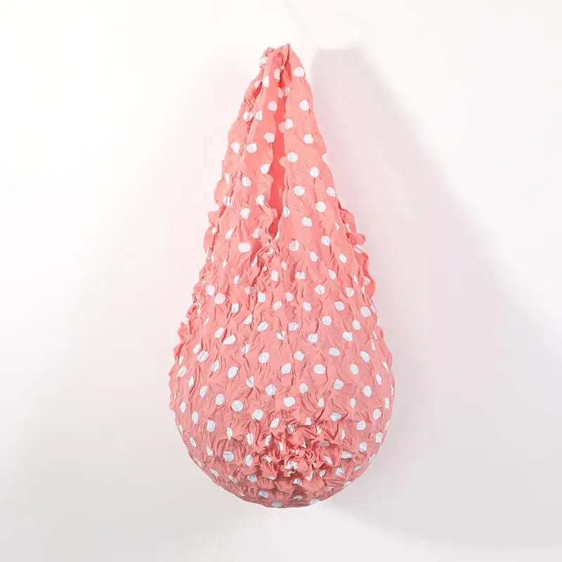 Pleated Foldable Shopping Bag – Large Capacity Stretch Tote
