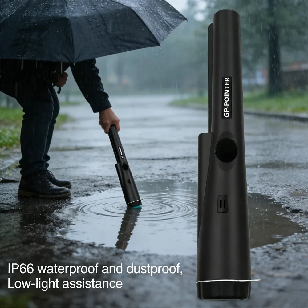 IP66 Waterproof Handheld Metal Detector Pinpointer | Coin & Gold