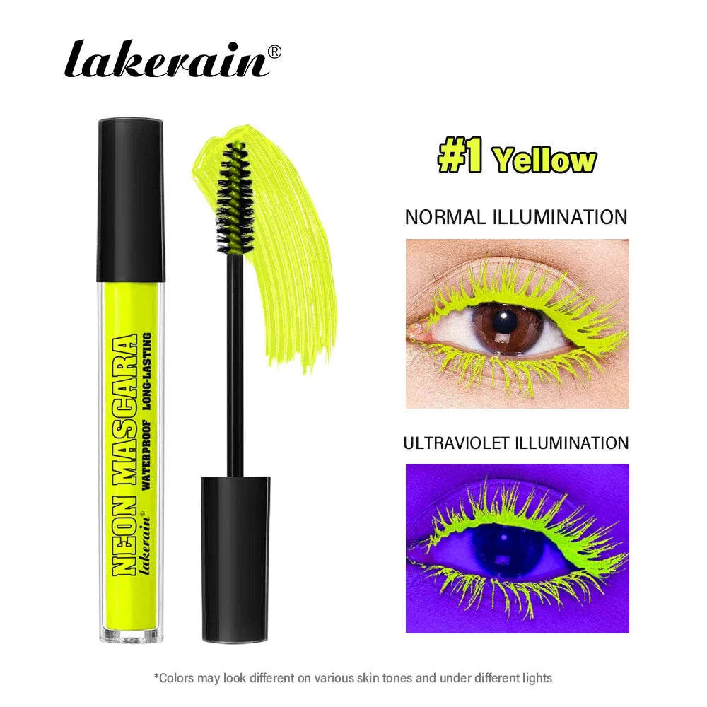 Lakerain Neon Waterproof Mascara – Curling & Lengthening Lashes