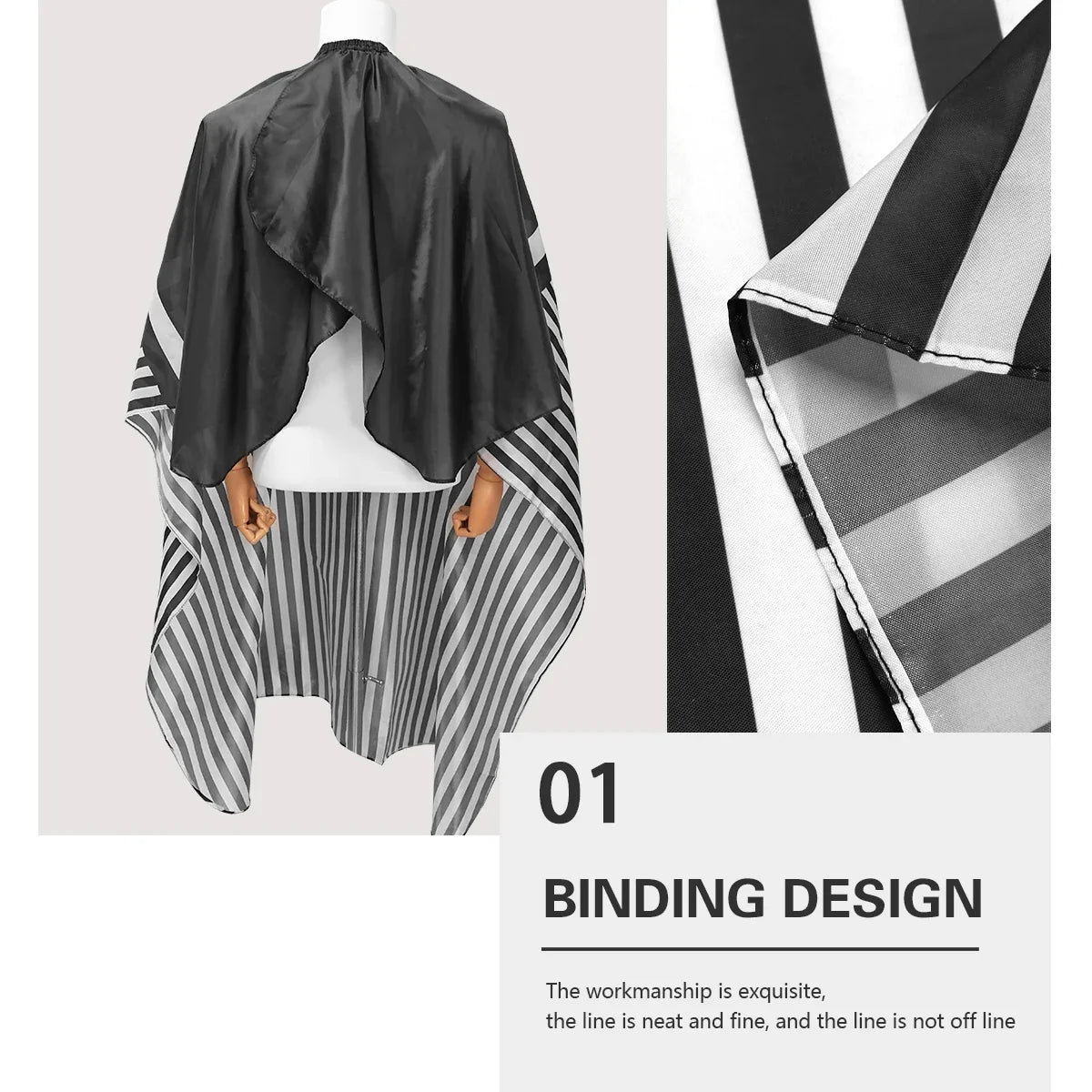 Waterproof Barber Cape | Salon Haircutting Gown 160×140cm