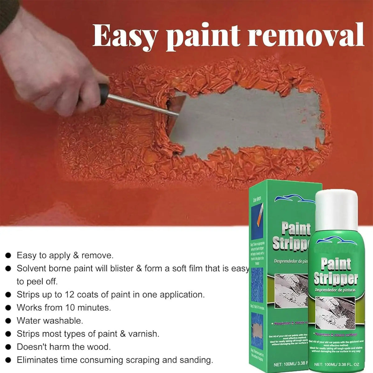 100ml Paint Stripper Spray – Car, Metal, Furniture & Glass