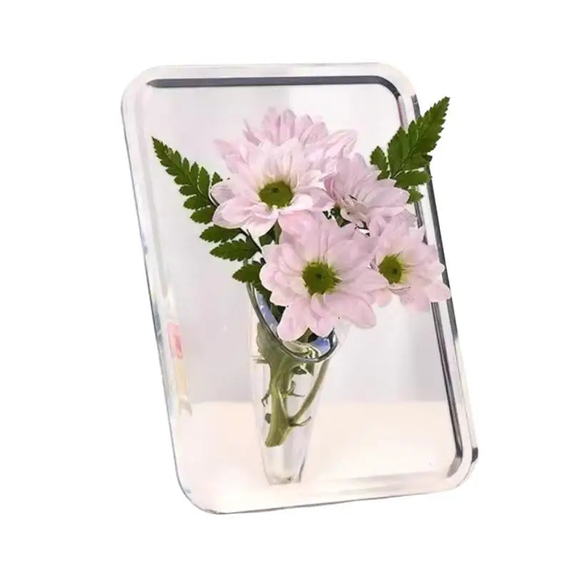 Clear Acrylic Frame Flower Vase – Modern Home Décor